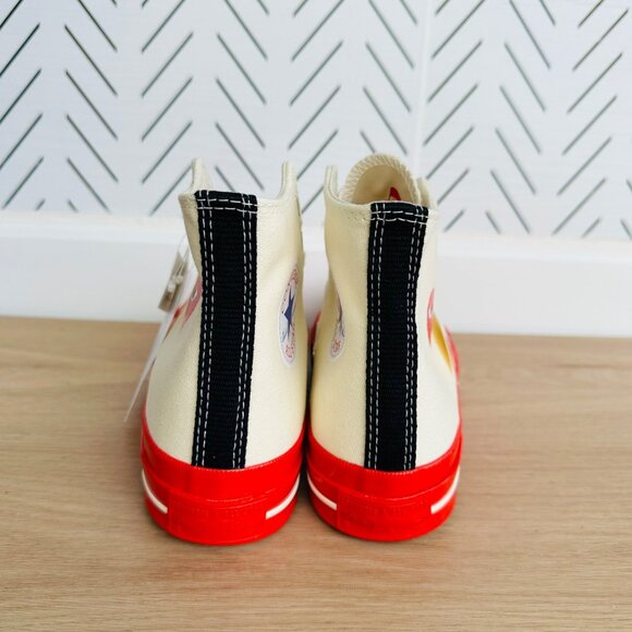 ❤️Converse Chuck Taylor All Star 70 Comme des Garcons PLAY 7 Women Shoes A01794C - Picture 5 of 14